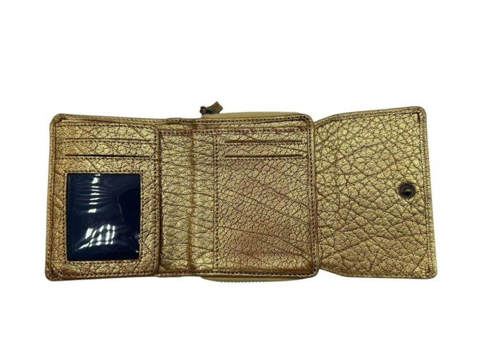 Portefeuille femme MIA or
