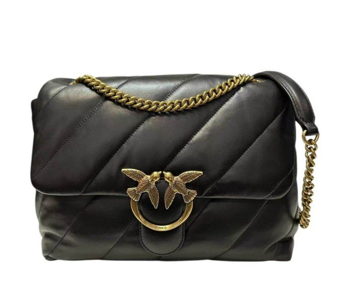 Pinko Love Big Puff CL – Cuir Nappa Noir