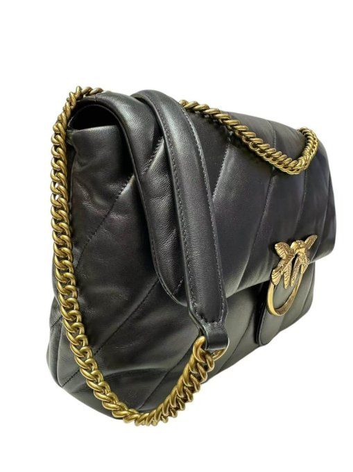 Pinko Love Big Puff CL – Cuir Nappa Noir