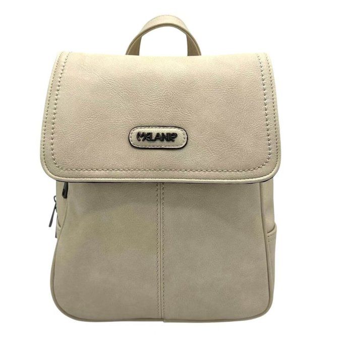 NEVADA Sac à dos femme en similicuir MELANIE beige