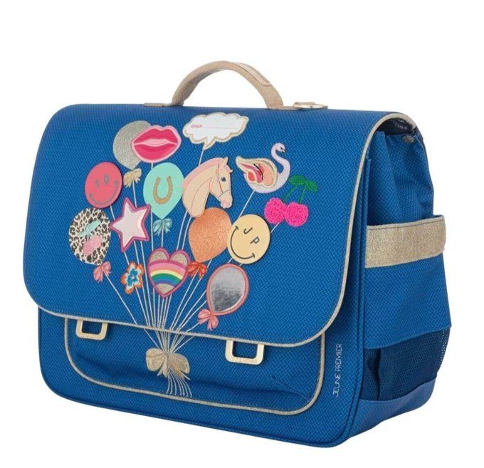 Cartable – Classic Midi Butterfly 38cm – Bleu & Or Cleaner 100ml offert