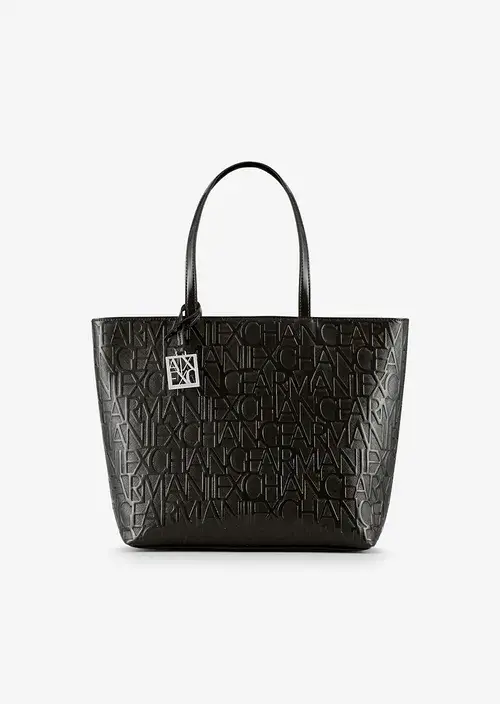 ARMANI EXCHANGE sac shopping 942650 vernis noir