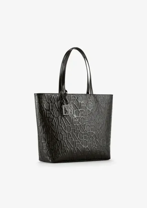 ARMANI EXCHANGE sac shopping 942650 vernis noir