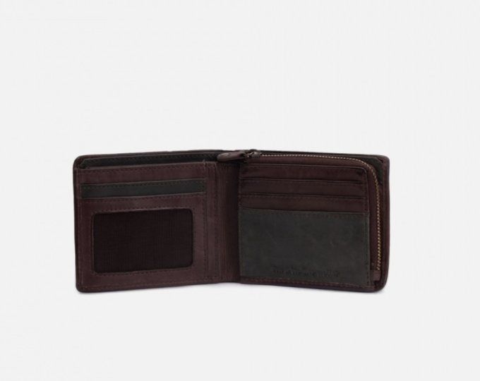 BIBA Portefeuille Michigan en cuir marron