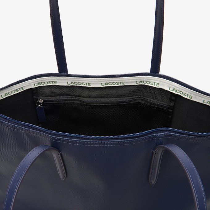 LACOSTE Sac cabas zippé L.12.12 Bleu Marine