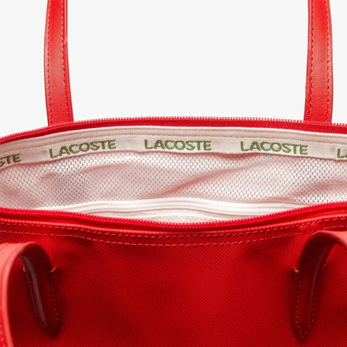 LACOSTE Petit sac cabas zippé L.12.12 Rouge