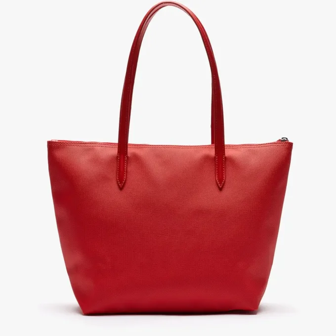 LACOSTE Petit sac cabas zippé L.12.12 Rouge