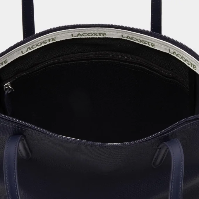 LACOSTE Petit sac cabas zippé L.12.12 Bleu Marine