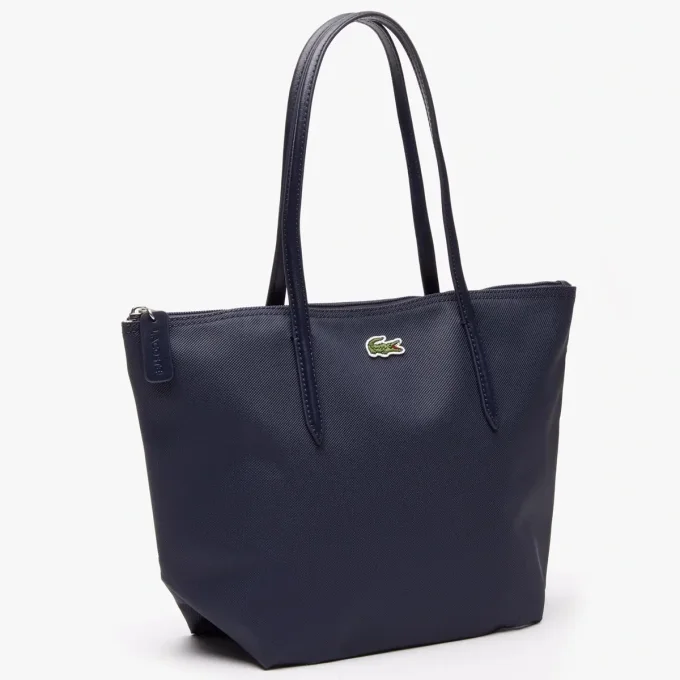 LACOSTE Petit sac cabas zippé L.12.12 Bleu Marine