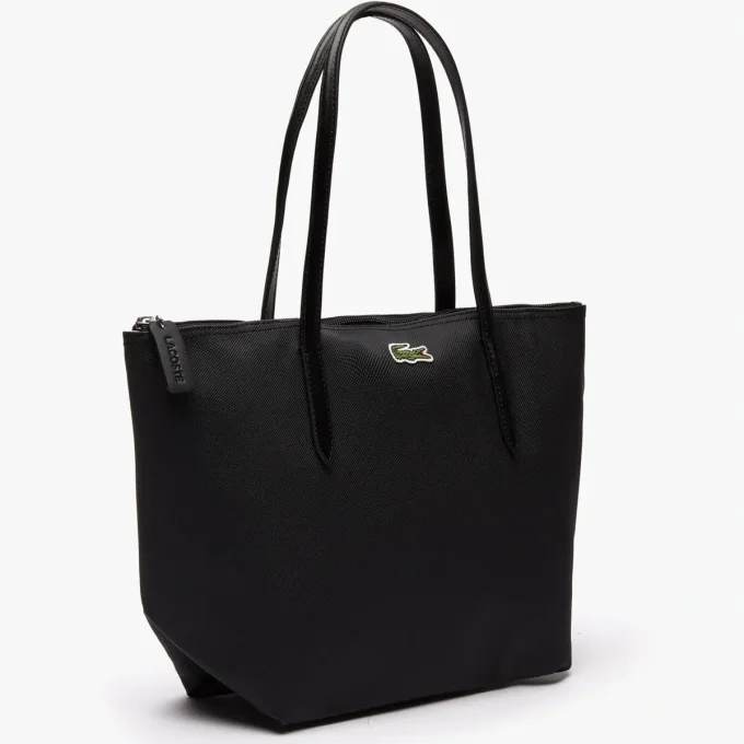 LACOSTE Petit sac cabas zippé L.12.12 Noir