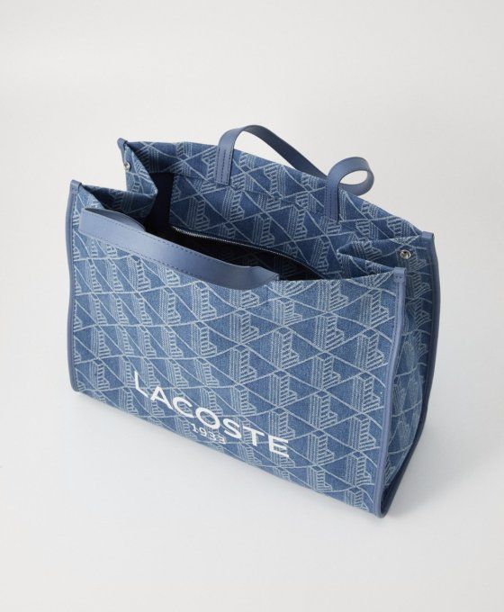 Lacoste Sac Heritage Jacquard Bleu