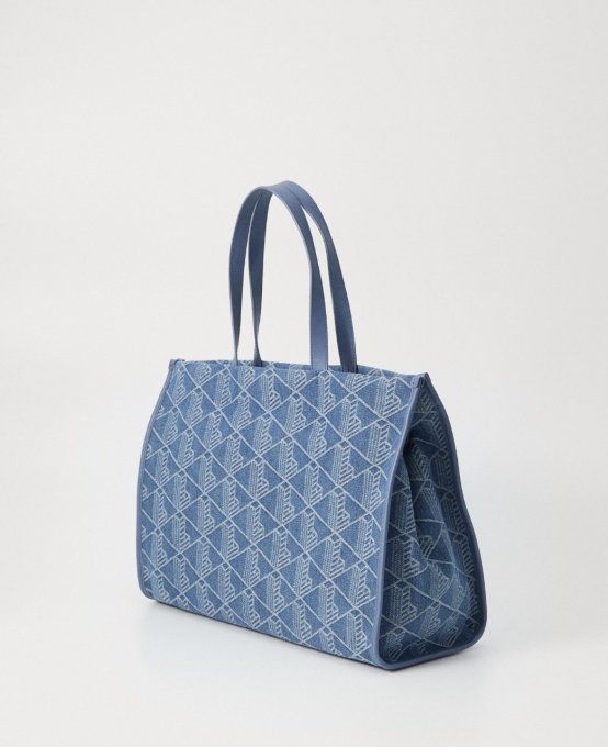 Lacoste Sac Heritage Jacquard Bleu