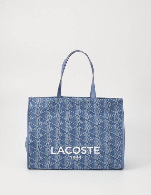 Lacoste Sac Heritage Jacquard Bleu
