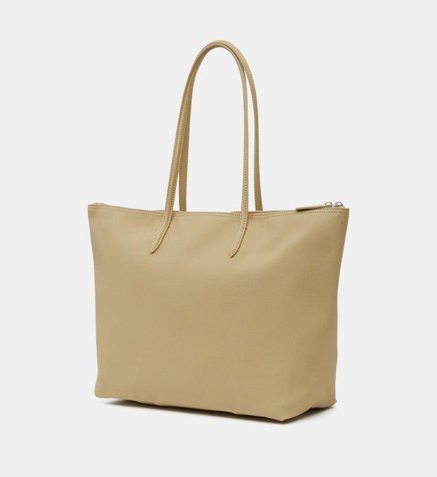 LACOSTE Sac cabas zippé L.12.12 Beige