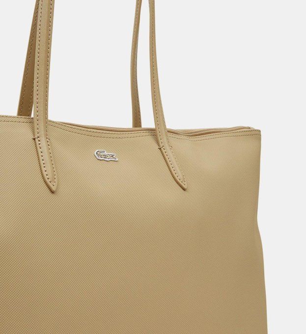 LACOSTE Sac cabas zippé L.12.12 Beige