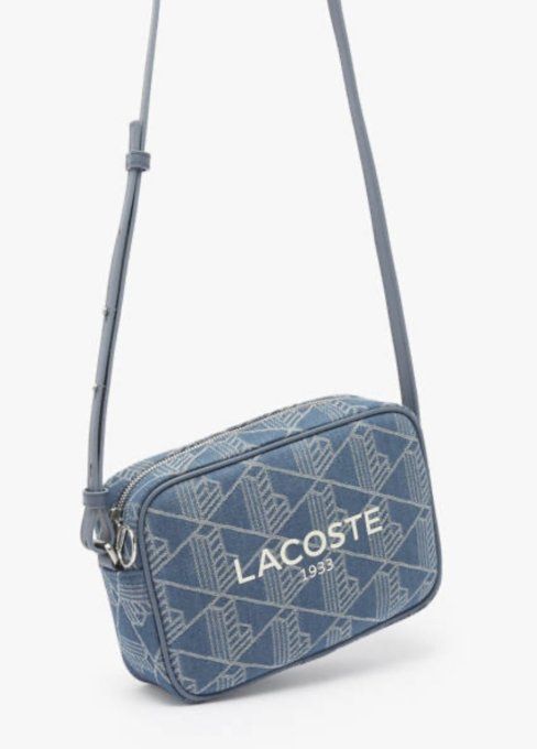 LACOSTE Sac bandoulière Heritage Jacquard Bleu