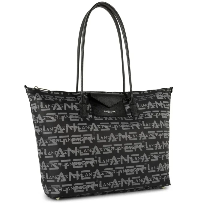 Lancaster Grand sac cabas L Logo KBA à motifs Noir