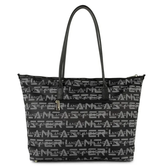 Lancaster Grand sac cabas L Logo KBA à motifs Noir