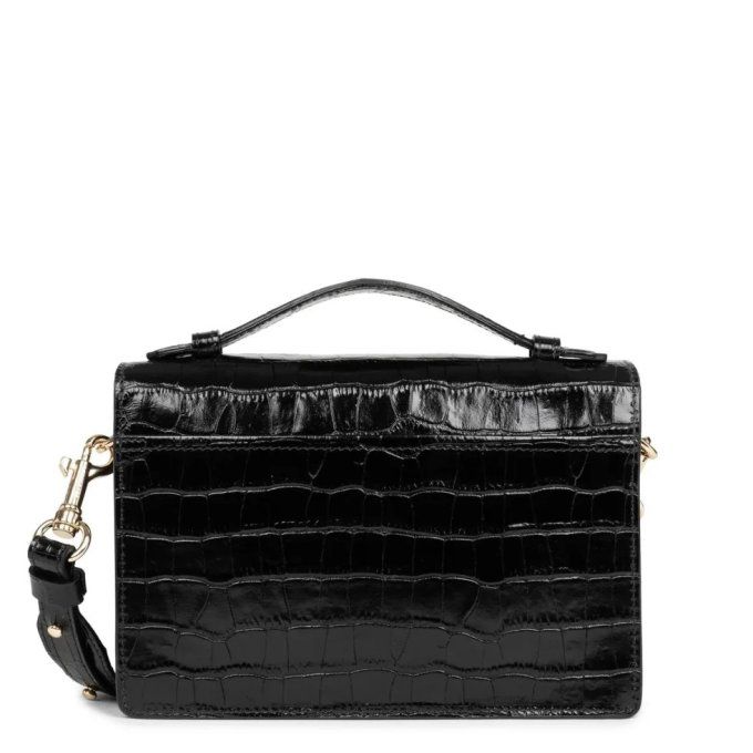 Lancaster Sac trotteur Zoe Noir Croco