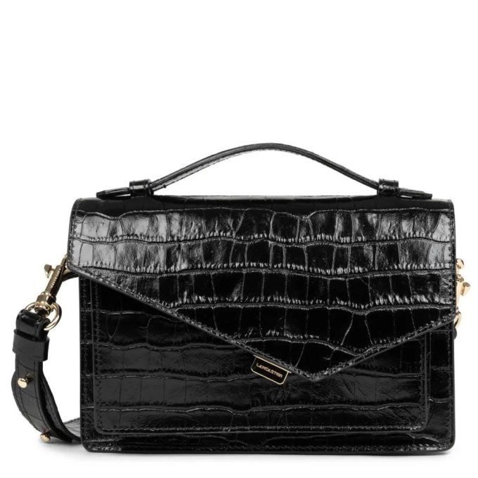 Lancaster Sac trotteur Zoe Noir Croco