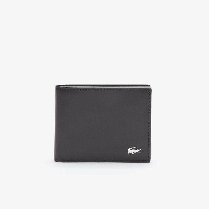 LACOSTE Porte cartes en cuir lisse NH1407FG