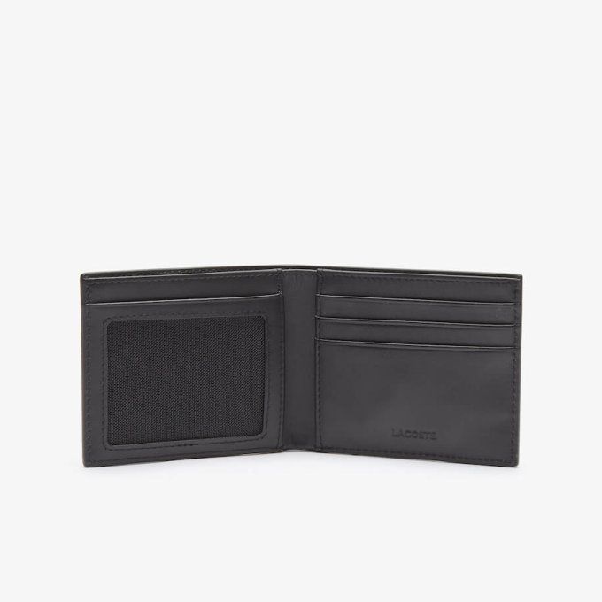 LACOSTE Porte cartes en cuir lisse NH1407FG