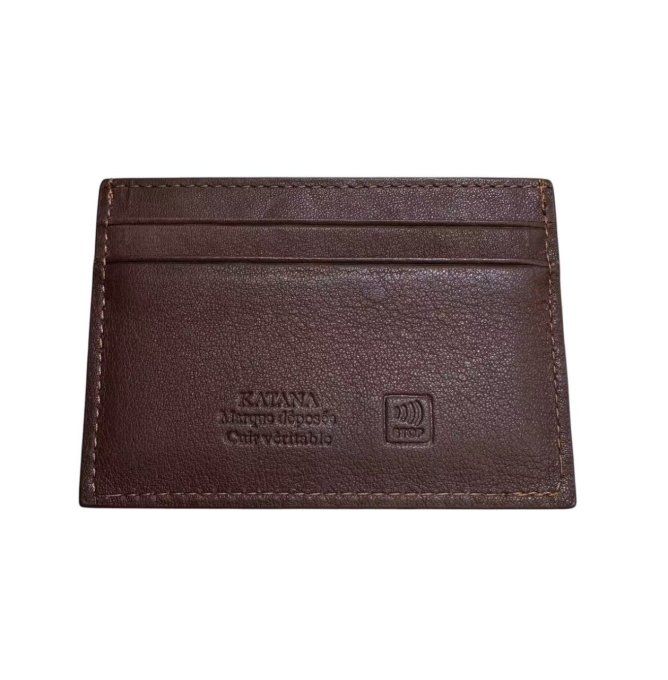 NEVADA Porte-cartes en cuir véritable Protection RFID