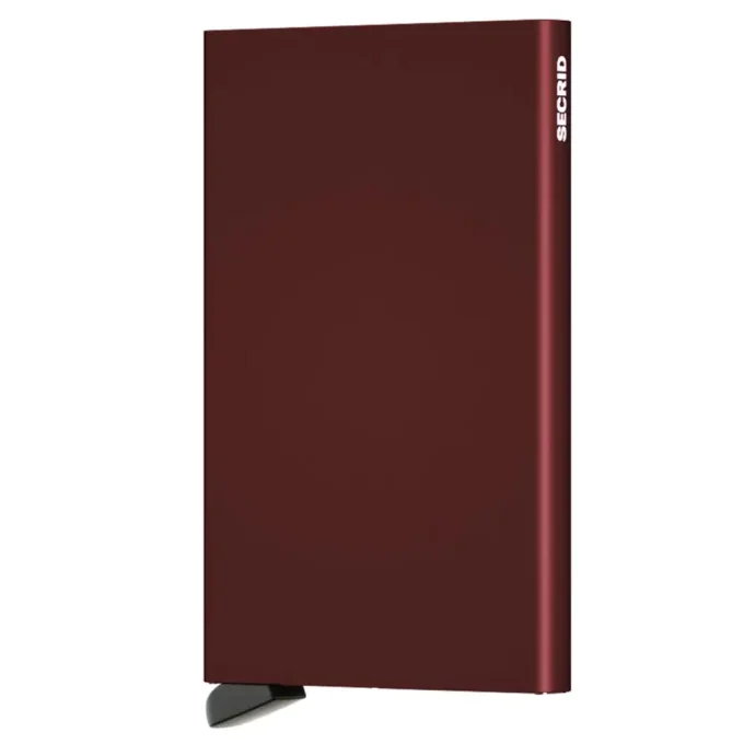 Secrid Porte-cartes Cardprotector aluminium Bordeaux