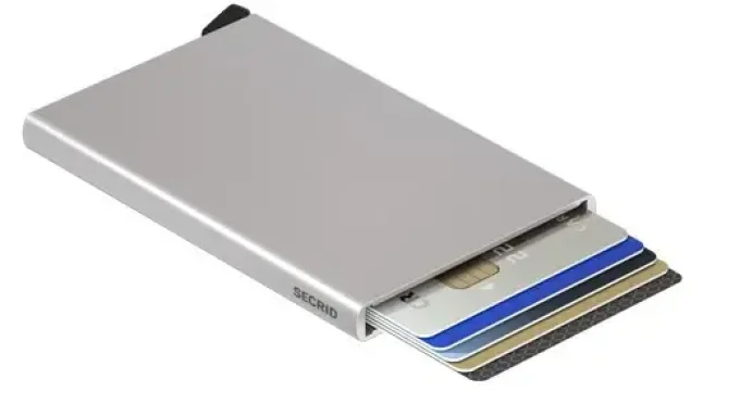 Secrid Porte-cartes Cardprotector aluminium Argent