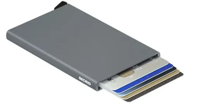 Secrid Porte-cartes Cardprotector aluminium Titane