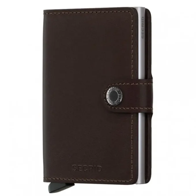 Secrid Porte-cartes Miniwallet Original cuir Marron foncé