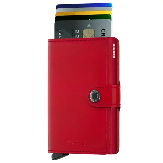 Secrid Porte-cartes Miniwallet Original cuir Rouge